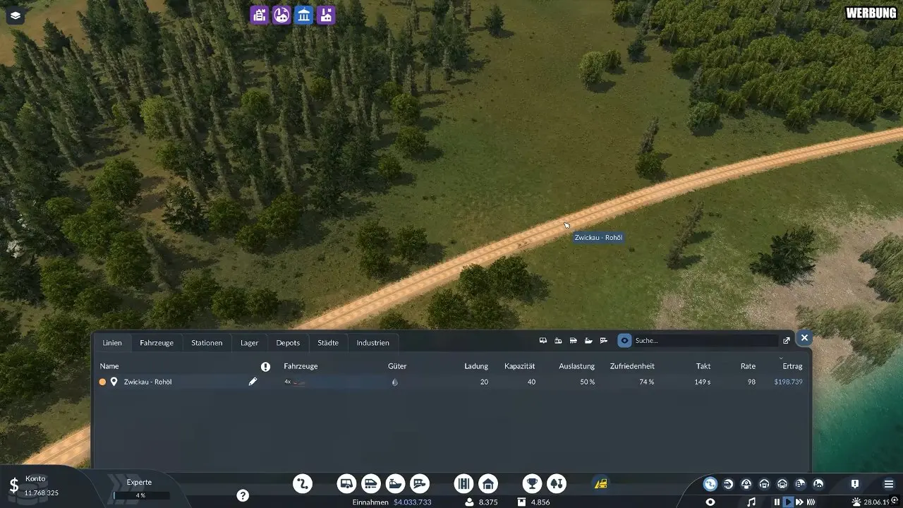 Road line settings for loading fuel at the oil refinery